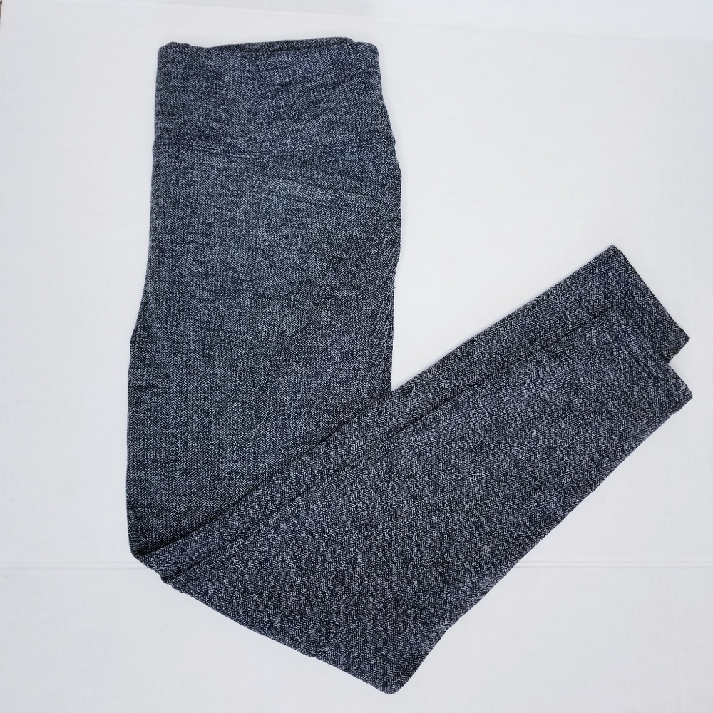 Athleta leggings size Large Gray Tweed Herringbone